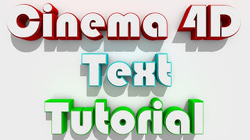 Cinema 4D: How to make good looking Text