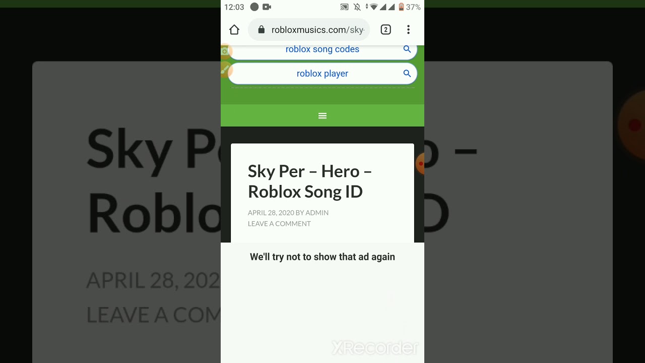 Skyper Hero Song Id Youtube