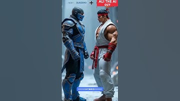 "Street Fighter Meets Mortal Kombat?! These Hybrids Are UNREAL! 🥋🔥💀"  #shorts #aifusion #ryu #fyp