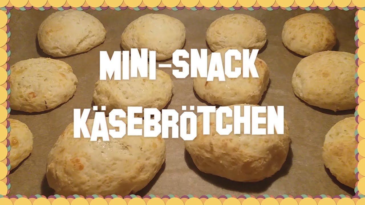 Mini Käsebrötchen ohne Hefe // Party-Käse-Snack // Nicht wie beim ...