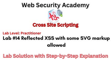 Reflected XSS with some SVG markup allowed (Lab #14)