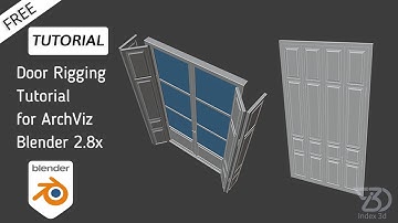 Easy Door Rigging tutorial for beginners | Blender 2.8 + free Project file