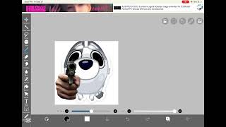 Muffin Holding A Fake Gun