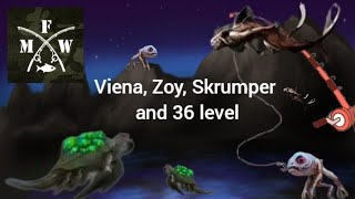 My Fishing World | Viena, Zoy, Skrumper and 36 level.
