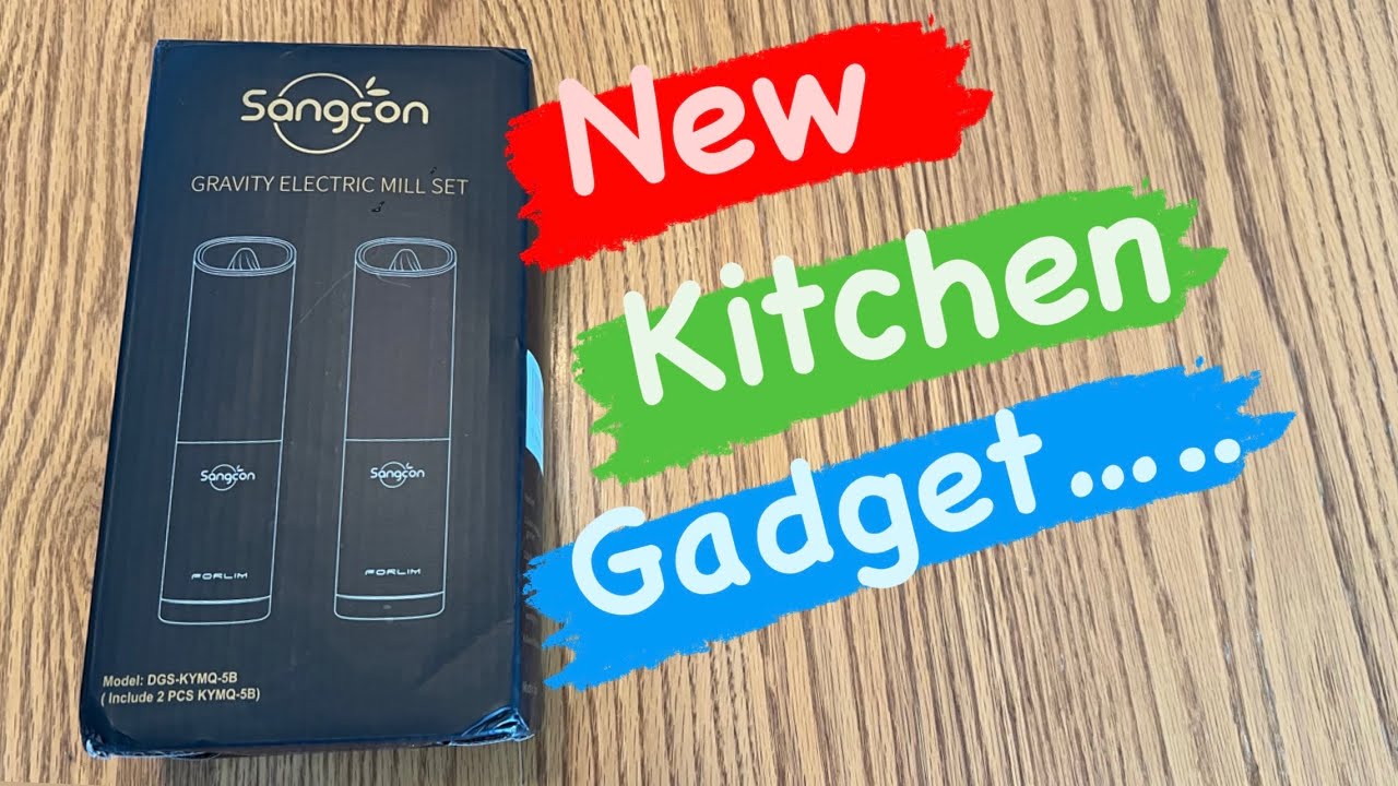 Sangcon Gravity Electric Mill Salt & Pepper Set. Product Review and  Unboxing. 