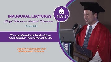 Inaugural Lectures | Prof Pierre-Andre Viviers