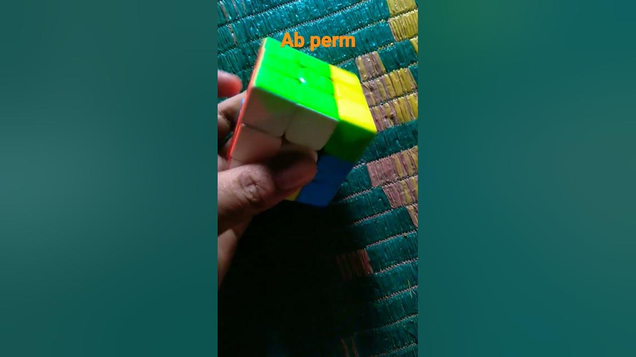 how to solve Ab perm 😎cube advance cubeshot solver cubing poke