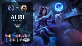 Ahri Mid vs Azir - EUW Challenger Patch 13.16