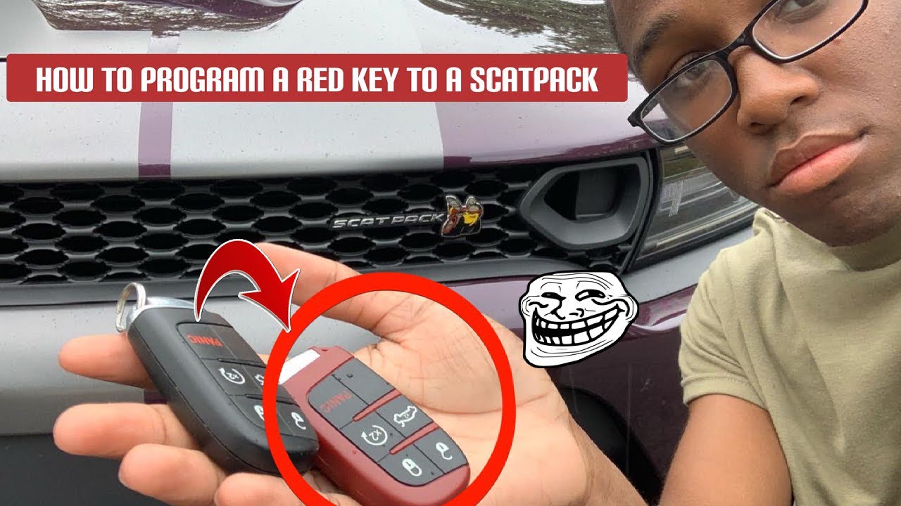 How To Program A Red Hellcat Key Fob To Your Dodge Charger Scatpack For Free? #Instructional #Keyfob