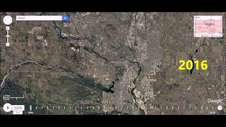 Calgary, Alberta - Urban Sprawl Time Lapse