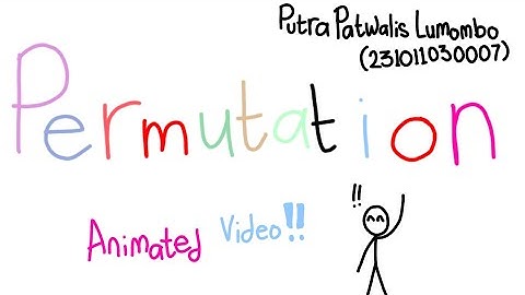 Animation Video: Permutation, Math Discrete.