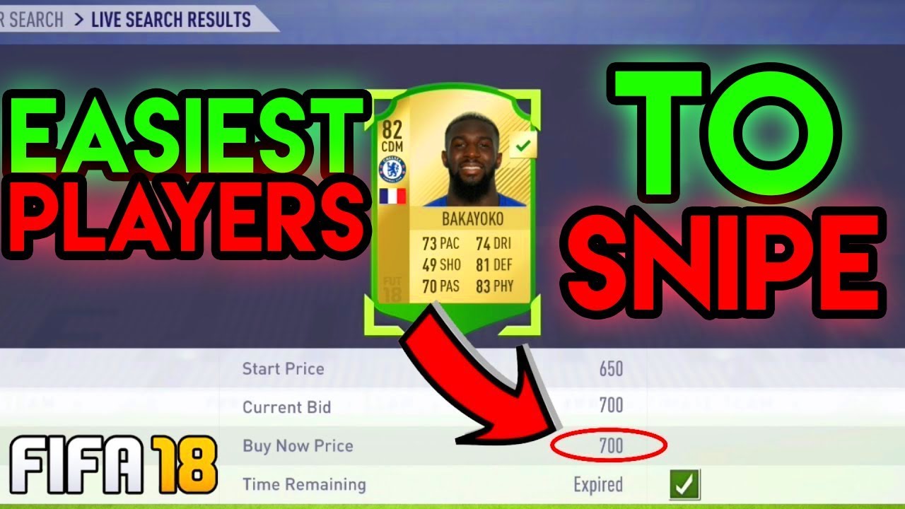 EASIEST PLAYERS TO SNIPE ON FIFA 18 - TRADING METHODS & SNIPING FILTERS! (100K AN HOUR)