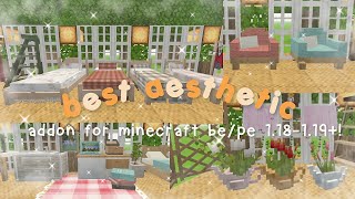 aesthetic addon that make your house more beautiful 🦋 MCPE 1.18-1.19 ✨ screenshot 2