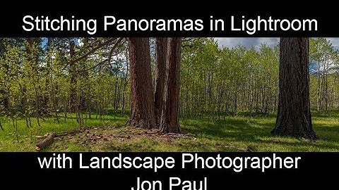 Stitching multiple images into a panorama in Adobe Lightroom CC.