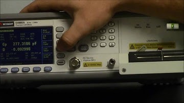 Data Log to a USB Stick with the Keysight E4980A LCR meter
