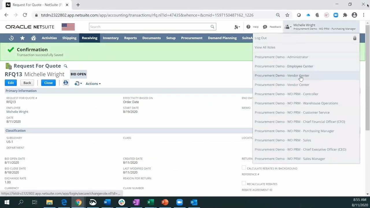 Demonstration Advanced Procurement