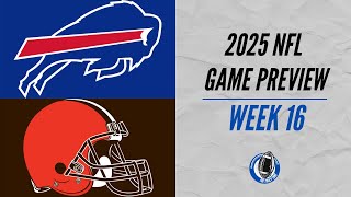 Buffalo Bills vs Cleveland Browns | Week 16 NFL Game Preview