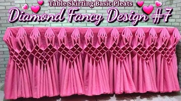 Diamond Fancy Design #7 |Table skirting Diamond Design |Rose Design |Butterfly, heart design