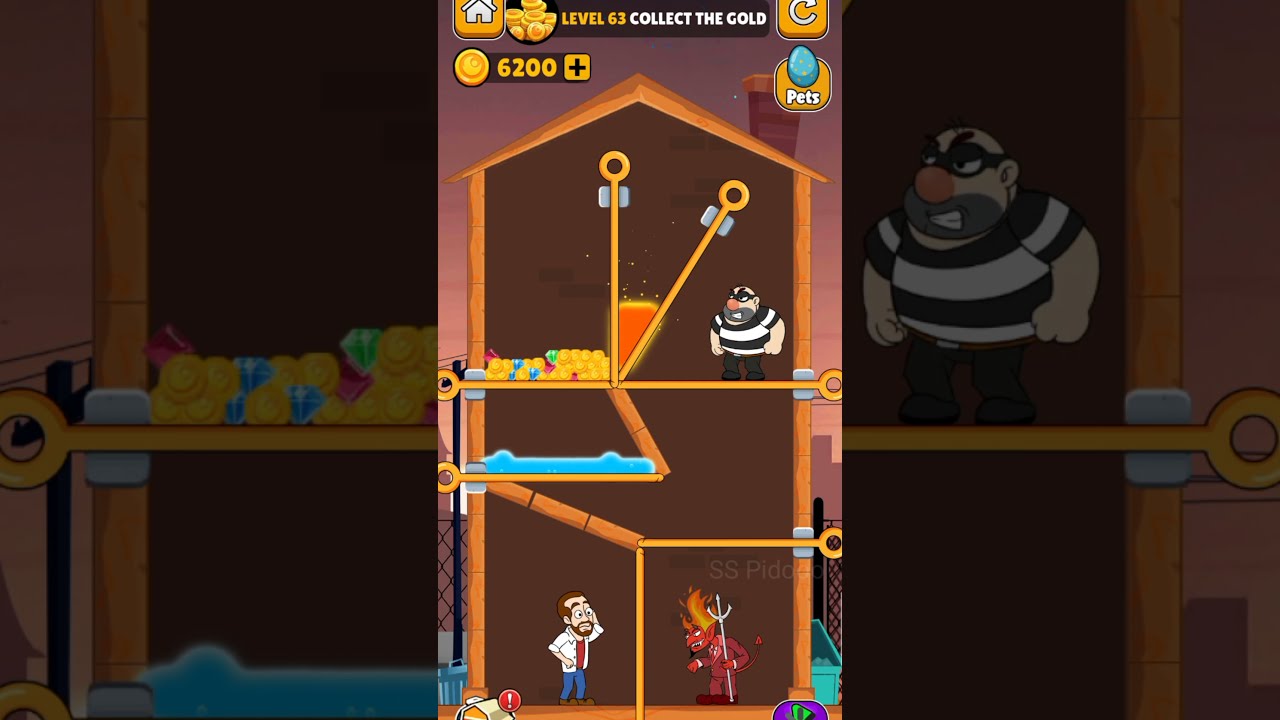 Home Pin - Pull The Pin Gameplay All Levels 63-64.SS Pidooo