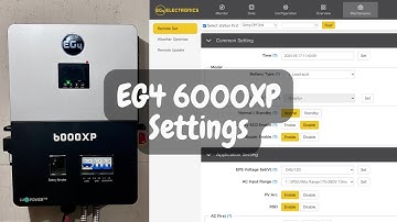 Going Over the Settings for the EG4 6000XP (and 12000XP)
