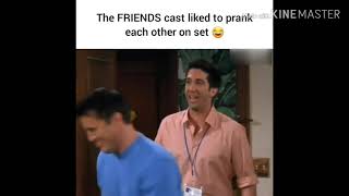 Friends cast pranking each other on set