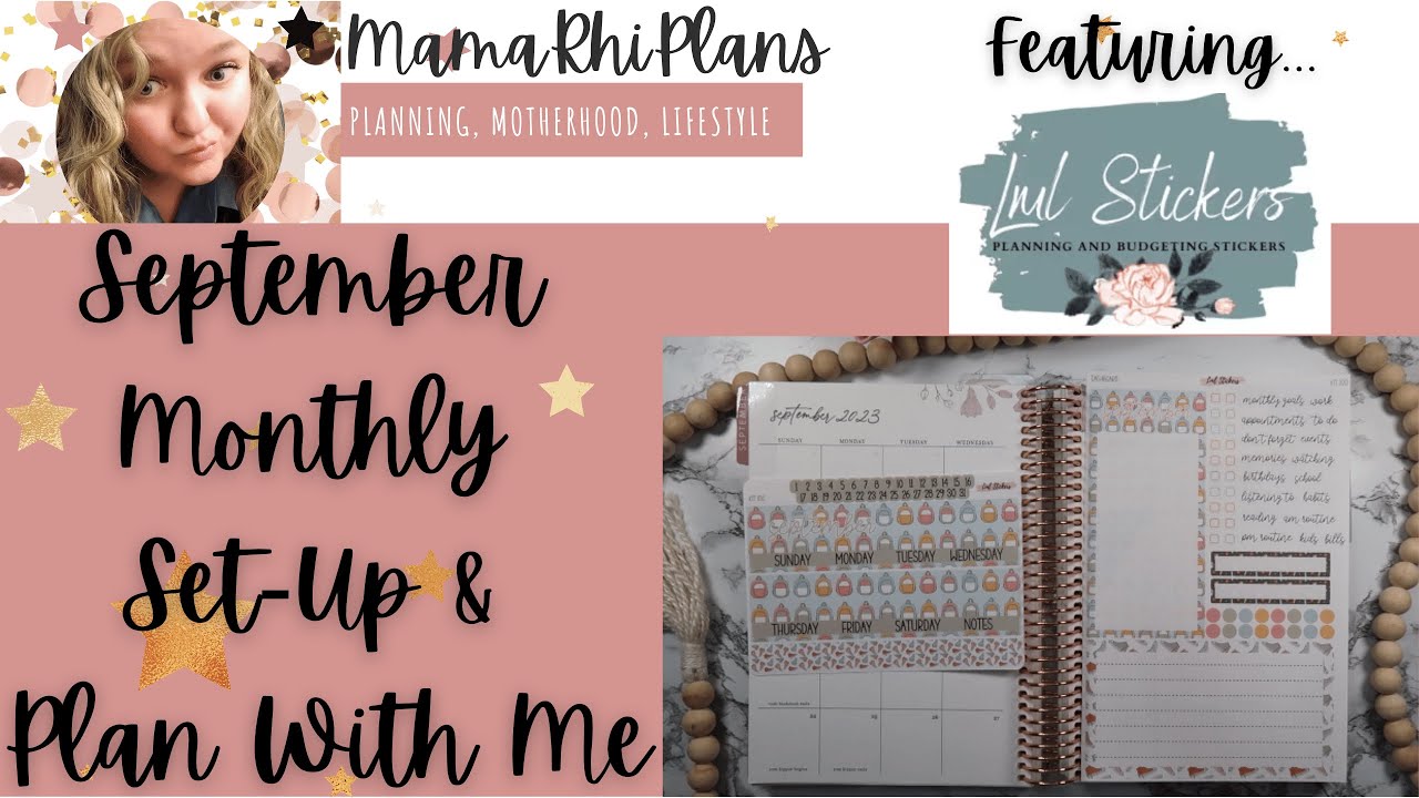 SEPTEMBER MONTHLY PLAN WITH ME | ERIN CONDREN A5 DAILY DUO | MONTHLY ...