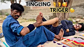 ASMR BEST FEET TINGLES & TRIGGER FOR RELAX | FOOT REFLEXOLOGY | LEG CARE MASSAGE & PAIN RELIEF