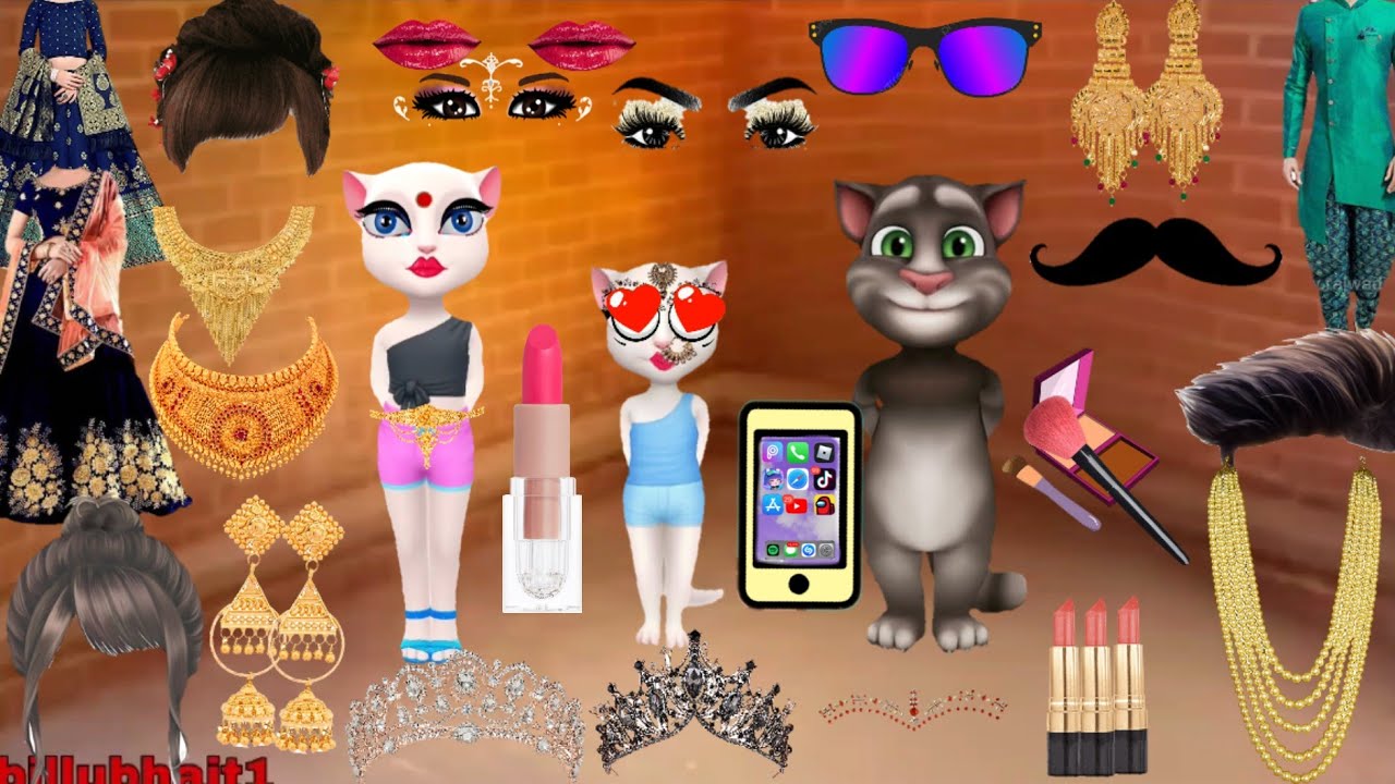 three talking Tom Billy dulha dulhan ka funny makeup👄💅💄comedy video part-27 