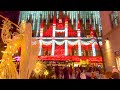 New York City Christmas Tree Walk | 4K City Walking Tour (with City Sounds)