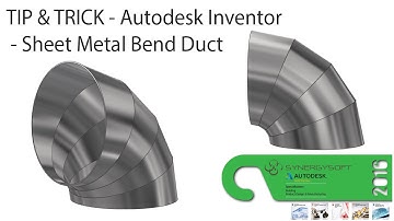 Autodesk Inventor - Sheet Metal Elbow Bend Duct