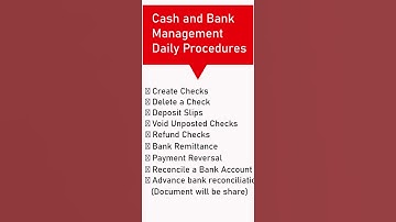 04 Cash and Bank Management Daily Procedures & Accounts Payable Setup / Topic Explain By Venkat Sir.