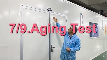 HDFocus interactive whiteboard production factory visit video ---- Process 7 Aging Test