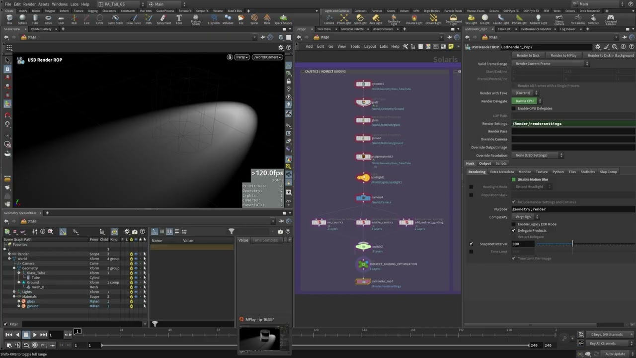 Улучшение рендеринга Karma 22 | Оптимизация - Каустика