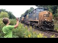 TRAIN TRACKERS # 10 - REAL CSX FREIGHT TRAINS