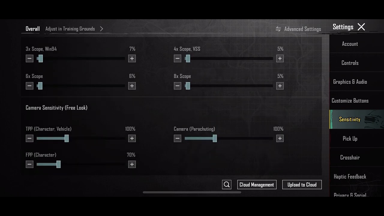 SOUL RONY ORIGINAL ADVANCE SETTING AND SENSITIVITY FOR BGMI ( NEVER ...