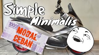 MODIFIKASI SIMPLE MINIMALIS 10 JUTA DI HONDA PCX 150 (K97) 2019 | MODIFIKASI PCX LOKAL (K97)