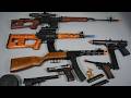 Luger P08 Shell ejecting ToyGun PPSh-41 Airsoft Nerf Gun SVD Sniper - Realistic Toy Guns Collection