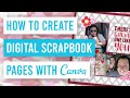 📚 How to Create Digital Scrapbook Pages in Canva