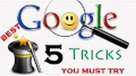 Top 5 Amazing Google Magic Tricks You Must Try ( Works Instantly ) 2017 😊