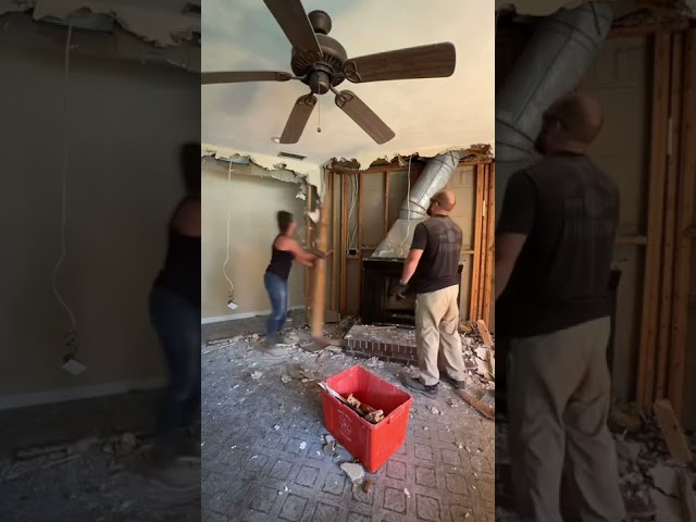 Beach Bungalow Flip! Removing the fireplace and update! class=