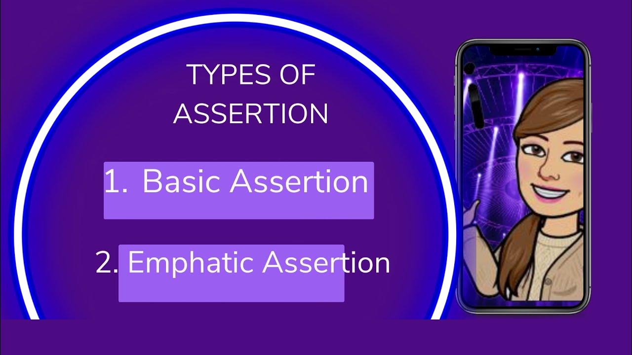 Types of Assertion #teacherjodiaa - YouTube