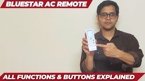 Bluestar AC Remote Settings | Bluestar AC Remote Buttons | Bluestar AC Remote Functions Explained