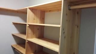 How to install a shelf cleat and shelves in a closet. Part 2 will show the installation of upright "walls" under the top shelves, which ...