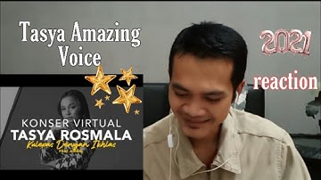 Tasya Rosmala ft. Adibal - Kulepas Dengan Ikhlas|Konser Virtual Rapuh Tanpamu|Video Reaction