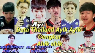 Thailand ahik ahik Cengkur Komohap 😂😆 || Duta ahik ahik ayik Free fire Thailand 2021