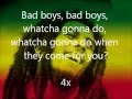 Bob Marley Bad Boys Lyrics