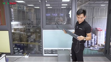 HƯỚNG DẪN CÁCH LẮP Vách Ngăn Rèm tổ ong| Cửa lưới chống muỗi/côn trùng HỆ lùa 1 Cánh ĐƠN GIẢN 5P