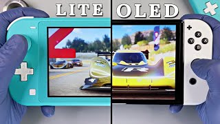 Asphalt 9 Legends Side by Side Comparison Nintendo Switch Lite vs OLED