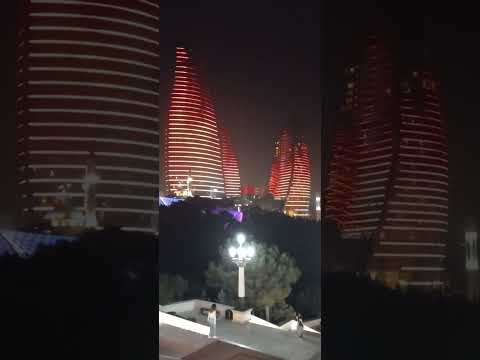 Пламенные башни Баку, Азербайджан #shorts