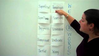Week 10 Foldable Vocabulary